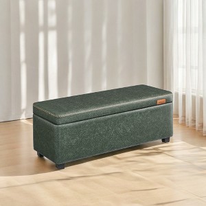 Storage Ottoman Bench, Bedroom Bench with Storage Entryway Bench, Ottoman with Storage Safety Hinges, Loads 660 lb - 1 of 4