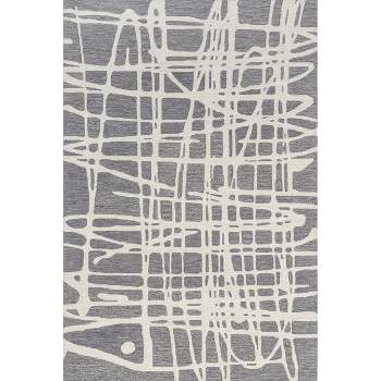nuLOOM Carlene Contemporary Scribble Wool Area Rug