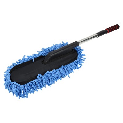 Unique Bargains Car Dust Clean Mop Dusting Tool Fiber 29.33" Blue 1 Pc