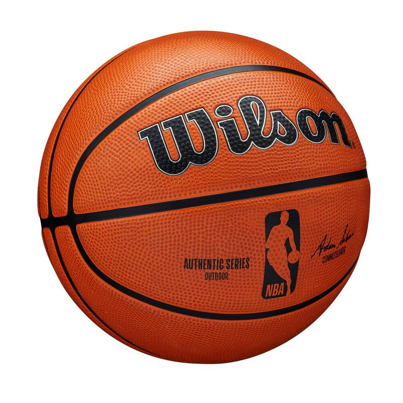 Wilson NBA Authentic Series Outdoor 29.5&#34; Basketball - Brown, 3 of 12