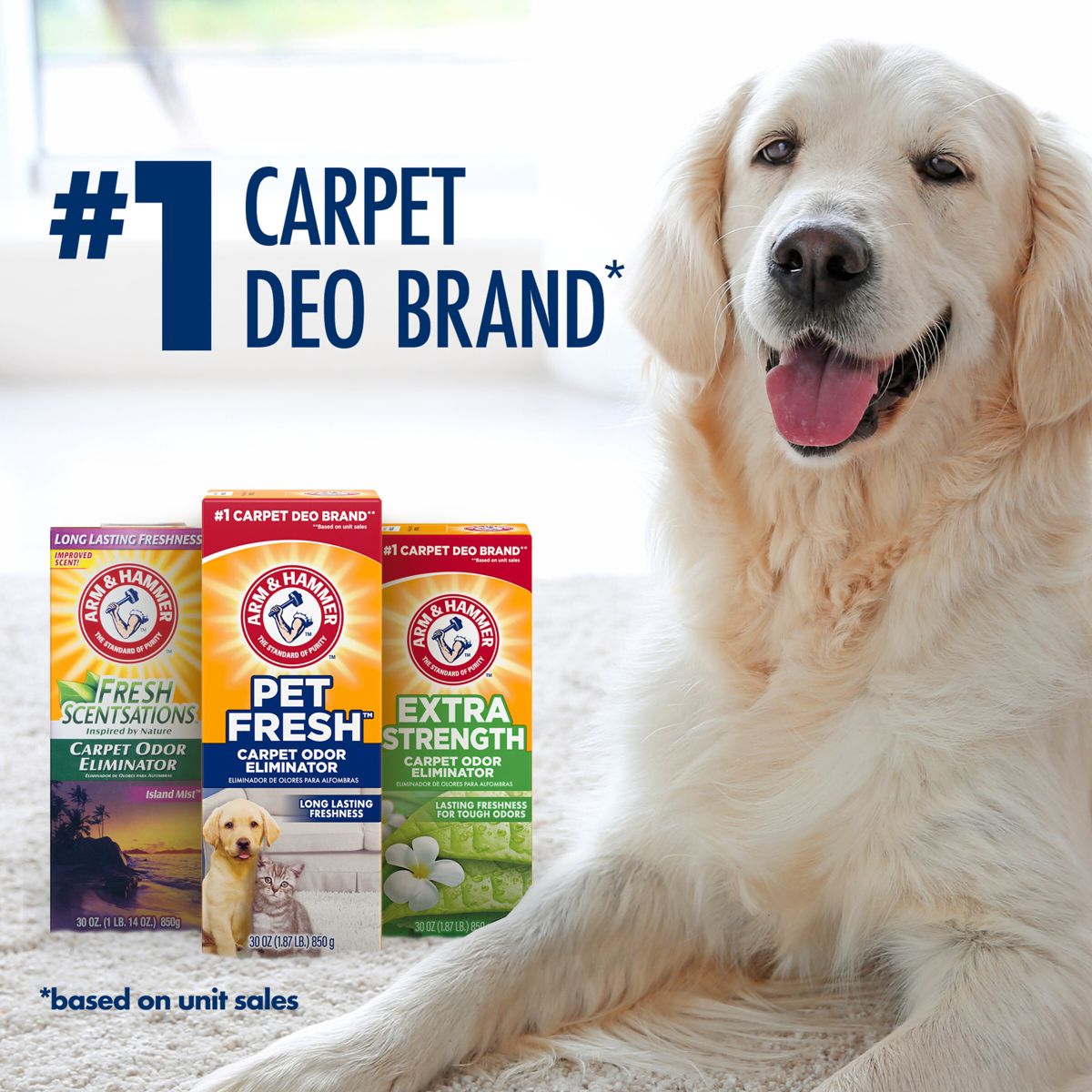Arm & Hammer Carpet & Room Extra Strength Odor Eliminator - 42.6oz - thumbnail 3