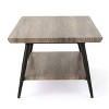 PAGED 30 Inch Barrel Shape Coffee Table Simple Modern Side Table for Indoor and Outdoor, Magnesium Oxide Material - 4 of 4