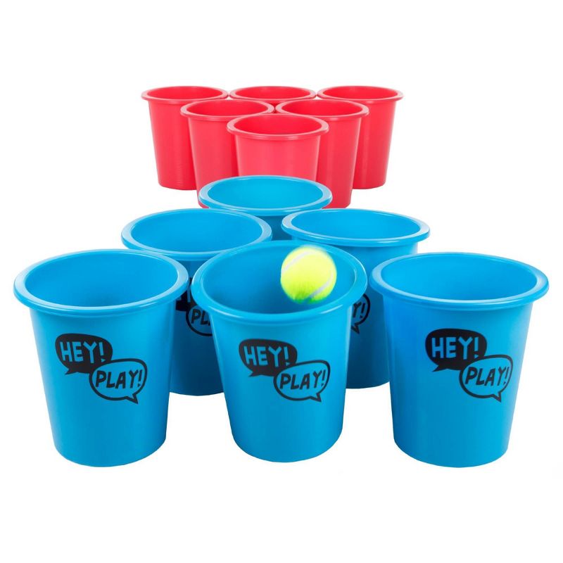 Hey! Play! Kids' and Adults Large Pong Outdoor Game Set, 5 of 8