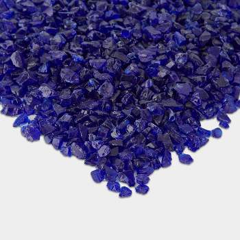 20lb Fire Glass Reflective Chips Cobalt Blue - Real Flame