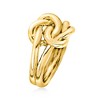 Ross-Simons Italian 18kt Gold Over Sterling Double Love Knot Ring - 3 of 4