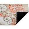 Stupell Industries Coral & White Shells Printed Outdoor Door Mat, design by Paul Brent, 18"x30" - 2 of 4
