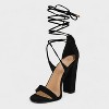 Charles Albert Women's High Heeled Dressy Strappy Lace Up Block Heels for Women – Open Toe, Gladiator, Comfy 4-Inch Heeled Sandals - 3 of 4