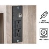 Gray Particle Board Triamine Veneer 5 Drawers 2 Shelves Mirror Cabinet Tri-color Dimmer Bulb Arrangement Dressing Table Set - 2 of 4