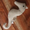 Ruvalino Baby and Toddler Learning Toys Handmade Cotton Seahorse Plush Toy for Comfort and Playtime, Off White, 16"*10"*1" - 2 of 4