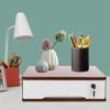 YIYIBYUS Desktop Storage Box with Lockable Drawer, Office Supplies Drawer Organizer - 2 of 4