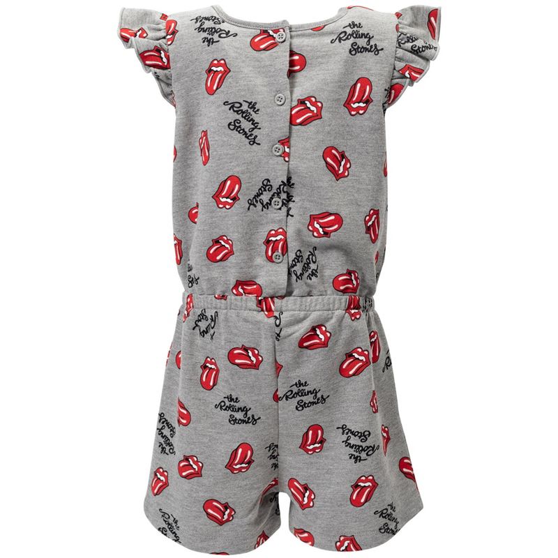 Rolling Stones Girls French Terry Sleeveless Romper Toddler, 2 of 8