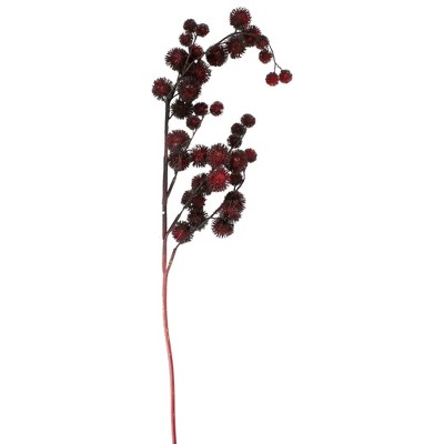 Northlight 41" Red Pine Ball Artificial Christmas Spray