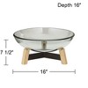 Studio 55D Synchrony 16" Wide Clear Tempered Glass Decorative Bowl - 4 of 4