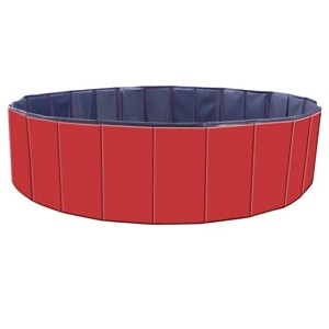 Racxily Foldable Dog Kiddie Pool, Portable Hard Plastic Kids Baby Doggie Swimming Pool, Anti-Slip Thick PVC Collapsible for Dogs Cats and Kids Pet - 1 of 4