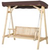 Resenkos 2-Seater Swing Glider With Adjustable Canopy, Garden Swing Bench, Poolside, Backyard, - 2 of 4