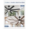 Arceso 84 Inch Farmhouse Ceiling Fan with Light & Remote, Quiet DC Motor for Indoor - 2 of 4
