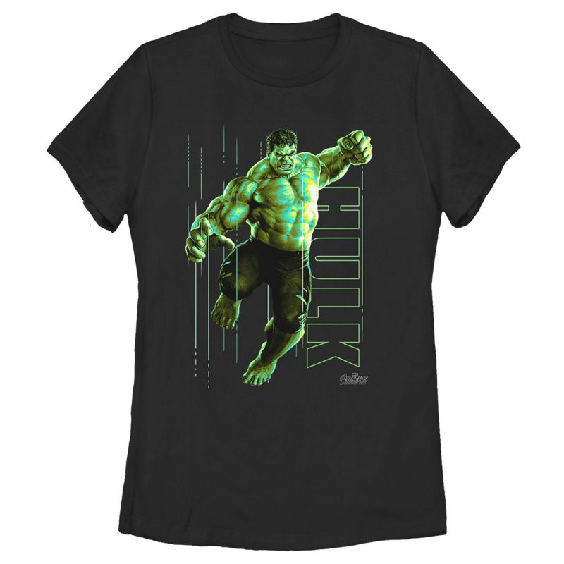 Women's Marvel Infinity War Incredible Hulk Jump Smash T-Shirt, 1 of 4