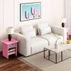 HOMLUX Modern End Table Nightstand with Storage Drawer & Display Shelf Beside Bedroom - 3 of 4