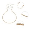 Unique Bargains Women's Single Row Rhinestone Tassel Headband Gold Tone 1 Pc - 3 of 4