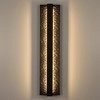 LamQee Modern Linear Outdoor Wall Lights Exterior Lighting Fixtures Outdoor Wall Sconce Outside Wall Mount Lights with Textured Surface - 3 of 4