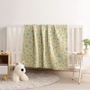 3 Layer Muslin Cotton Toddler Blanket, Super Soft and Warm Crib Blanket - NTBAY - 4 of 4