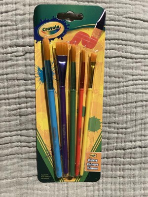 Crayola Llc 05-3506 5 Pack Assorted Colors Crayola Paint Brush Set