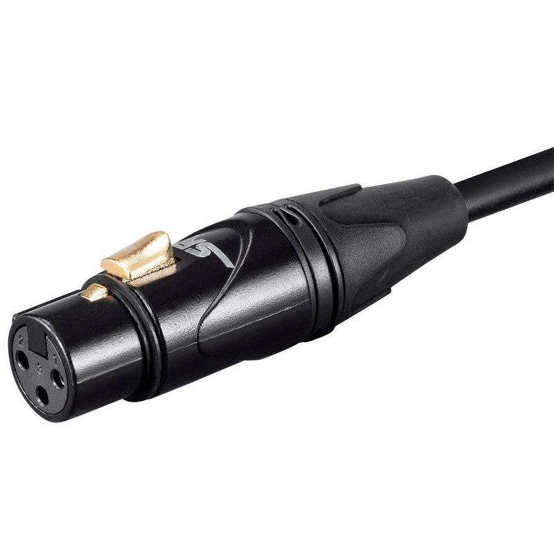 Monoprice Starquad XLR Microphone Cable - 10 Feet - Black | XLR-M to XLR-F, 24AWG, Optimized for Analog Audio - Gold Contacts - Stage Right Series, 4 of 7