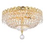 Elegant Lighting Century 4 light Gold Flush Mount Clear Royal Cut Crystal - image 3 of 4