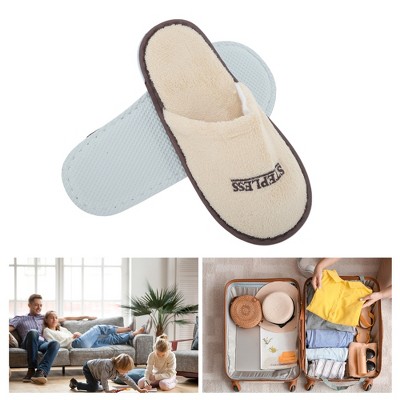 Unique Bargains English Print Disposable Slipper 1 Pair