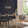 Harmony Navy Blue Geometric Paste the Wall Wallpaper - 2 of 4