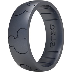 Enso Rings Mickey Mouse All Around Ears Classic Silicone Ring - Black Pearl - 1 of 2