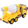 JuzToys Realistic Cement Mixer Truck Toy – Pull-Back Toy Vehicle with Light, Sound, Spinning Handle – Yellow - image 2 of 4