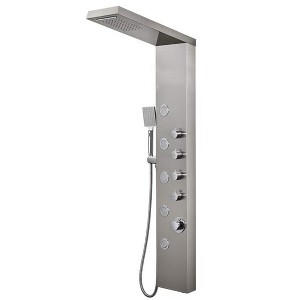 Itopfox Shower Panel Tower with Rainfall Waterfall Shower Head, 5 Body Jets and 3-Function Handheld, High Pressure Rain Massage System, Shower - 1 of 4