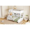 TIRAMISUBEST Twin XL over Queen Bunk Bed with Storage Cabinets and USB Ports - 4 of 4