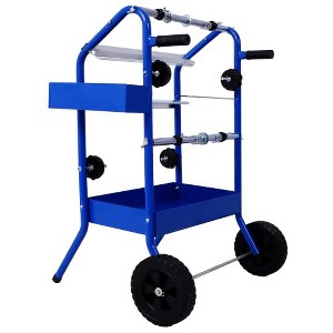 Masking Paper Machine,18" Mobile Multi-Roll Masker Paper Dispenser with Storage Trays, Heavy Duty Masking Machine for Shop Auto Body Collision Repair - 1 of 4