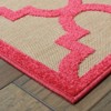 Oriental Weavers Cayman 660P9 Sand/ Pink Indoor/Outdoor Area Rug - 2'3" x 7'6" - 2 of 2