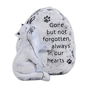 Roman 3.5 Inch Cat Memorial Stone Bereavement Kitty Feline Animal Figurines - 1 of 3