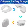 5 Star Super Deals Foldable Potty Training Seat – Cushioned, Non-Slip, Portable Toilet Seat for Adults & Toddlers – Travel-Friendly with Carrying Bag - 3 of 4