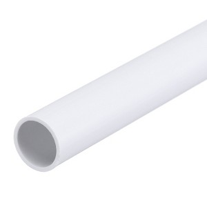 Unique Bargains PVC Water Plumb DIY Crafts High Impact Rigid Round Pipes 8" Length - 1 of 4