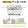 SEVOBAL Bathroom Storage Cabinets, Wall-Mounted Vanity Cabinet with Spacious Lower Cabinet, Soft Close Cabinet Door, White, 15.94"*8.75"*22.06" - 4 of 4