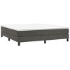 vidaXL Modern Velvet Box Spring Bed Frame California King Size, Dark Gray – for Comfortable and Restful Sleep - 2 of 4