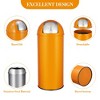 65L/17 Gallon Heavy Duty Stainless Steel Tall Commercial Trash Can, Push Lid Kitchen Waste Bin for Indoor and Outdoor - 3 of 4