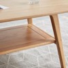 NicBex Rectangle Coffee Table with Storage Shelf,Center Table for Living Room,Dining Room,Bedroom,Oak - 4 of 4
