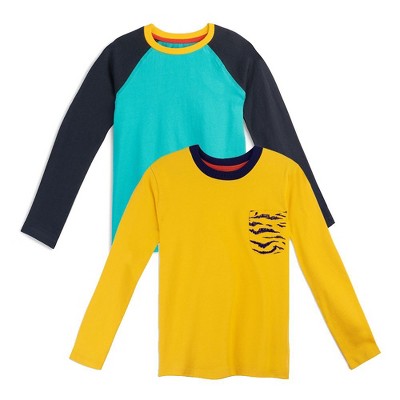 Mightly Boys 2pk Fair Trade Organic Cotton Long Sleeve T-Shirts