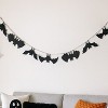 Transpac Felt Bat Banner for Fall - Spooky Banners and Garlands for Halloween Decor - 4 of 4