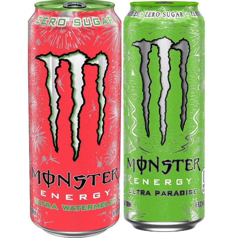 Monster Energy Ultra Variety Pack Watermelon &#38; Paradise - 12pk/16 fl oz Cans, 3 of 7