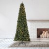 Home Heritage Cashmere Quick Set 12 Foot Pine Pre-Lit Artificial Christmas Tree Holiday Decor with 800 Color-Changing LED Lights, Green - 4 of 4