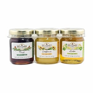 Breitsamer Honig Mini Assorted Honey Gift Set Pure Raw Honey (Forest, Sunflower, and Linden) 2.63 Oz. X 3 Jars - 1 of 4
