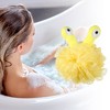 Unique Bargains Cartoon Bath Shower Body Puffs Loofah Sponge 5.51"x4.72" Yellow 1 Pc - 2 of 4