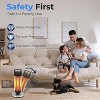SereneLife 900W Electric Patio Heater with 360° Tip-Over Safety Switch - Indoor/Outdoor Use (SLOHT24) - 3 of 4